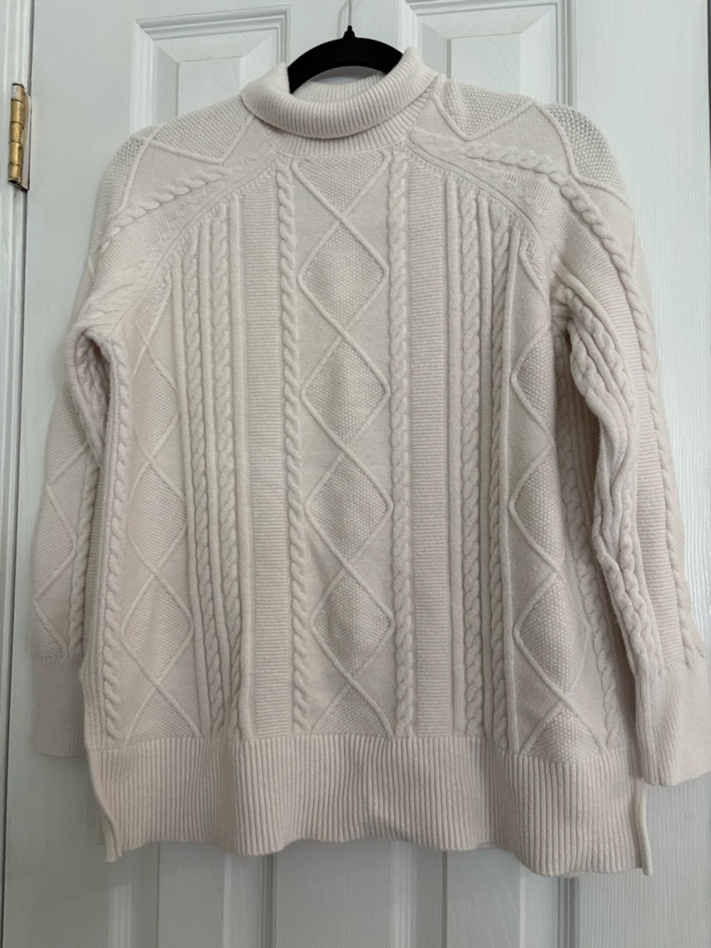 Philosophy Cream Cable Knit Turtleneck Sweater